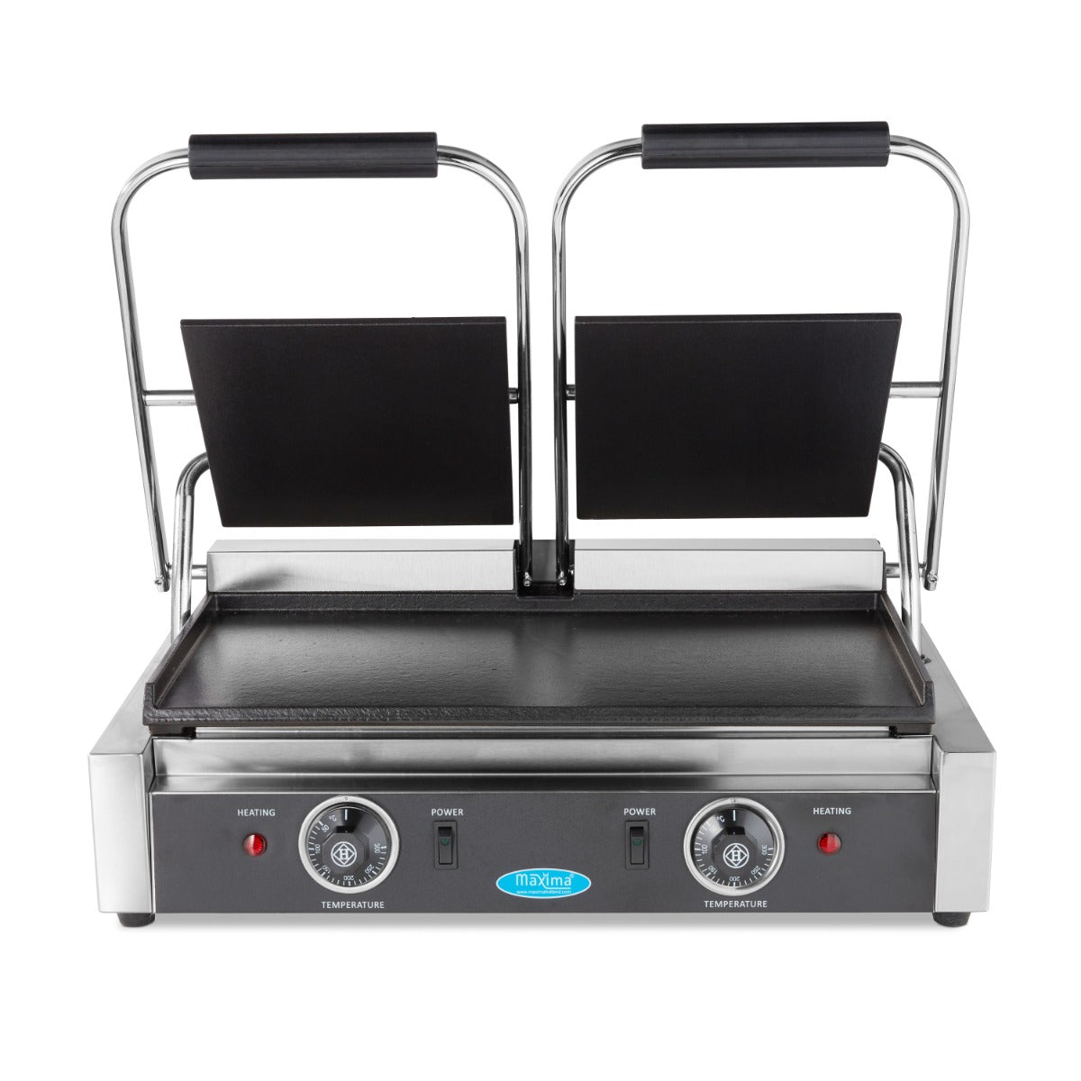 Grill contact - lisse - plaque de gril double - 2 x 22 cm