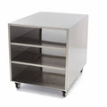 Table de machine en acier inoxydable - 60 x 80 cm - capacité de charge de 120 kg - sur roues