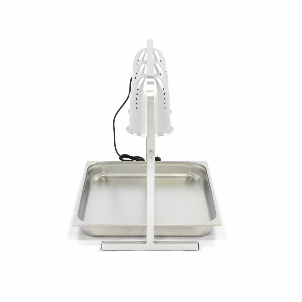 Lampe chauffante - 3 lampes - incl 3 lampes et 1 récipient 2/1 GN