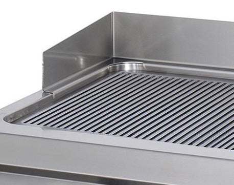 Premium plaque de gril - rainuré - unité double - profondeur 90 cm - gaz