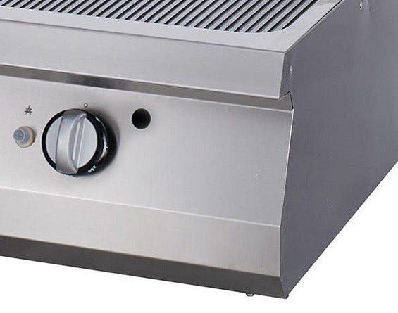 Premium plaque de gril - rainuré - unité double - profondeur 90 cm - gaz