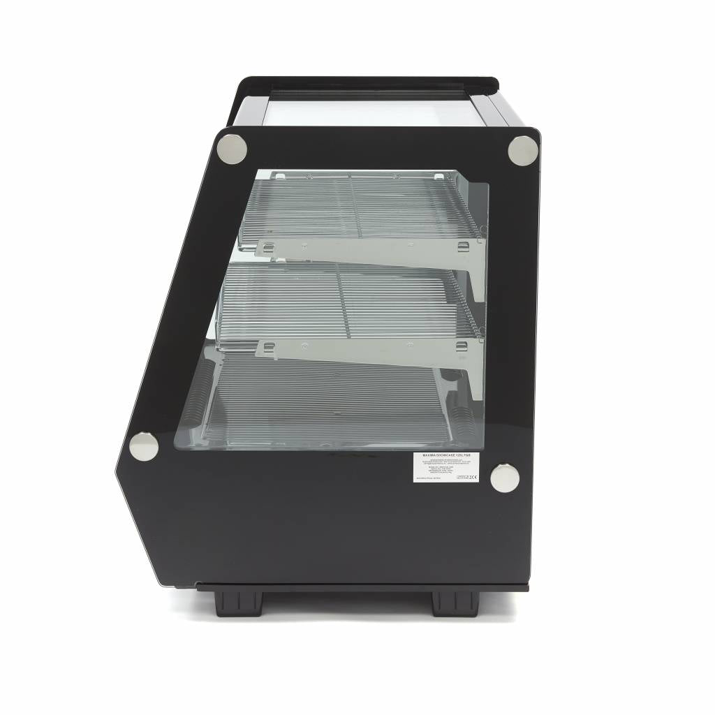 Vitrine à gâteaux - 125 L - 71 cm - portes coulissantes avant et arrière