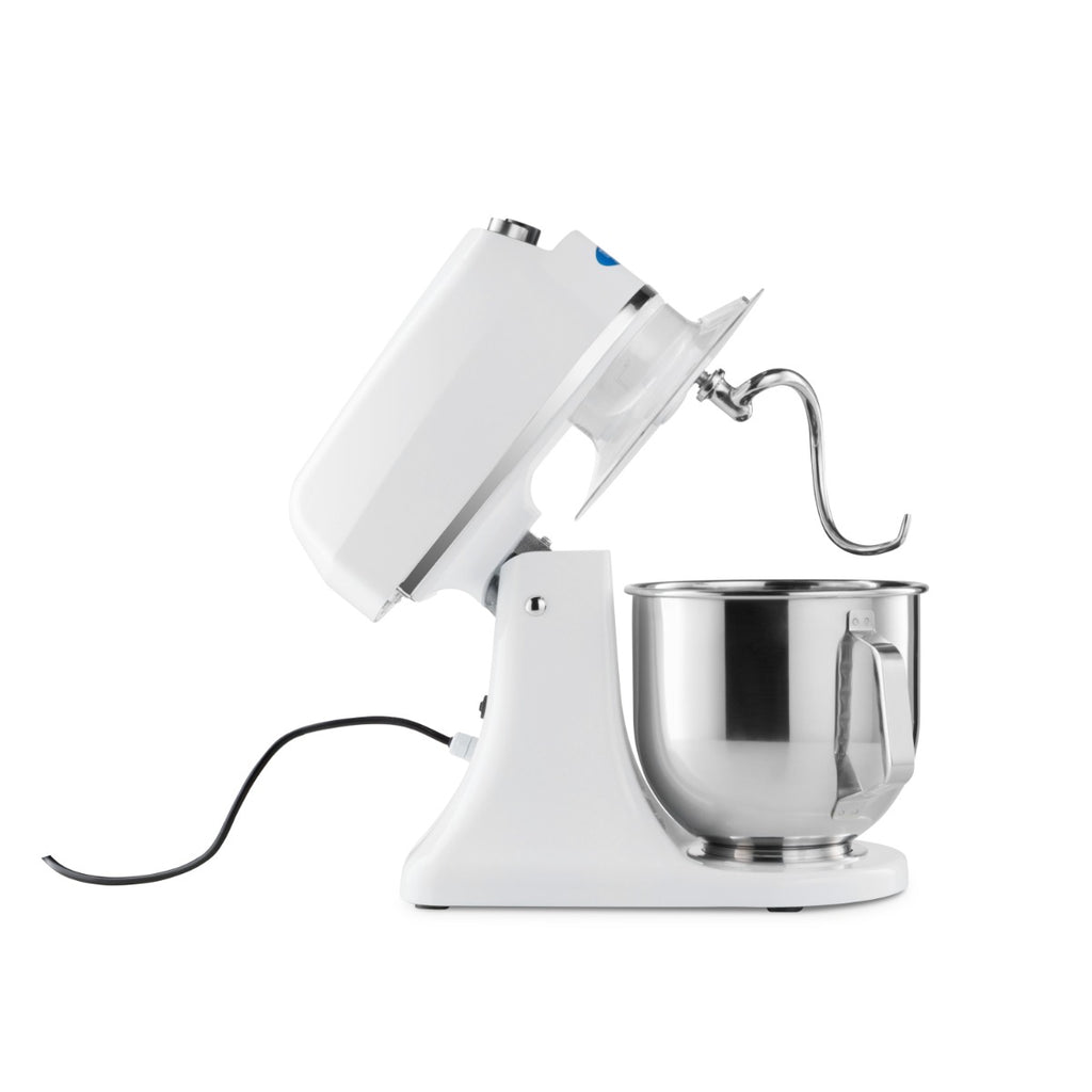 Mixer planétaire - 7 L - jusqu'à 2 kg de pâte - blanc