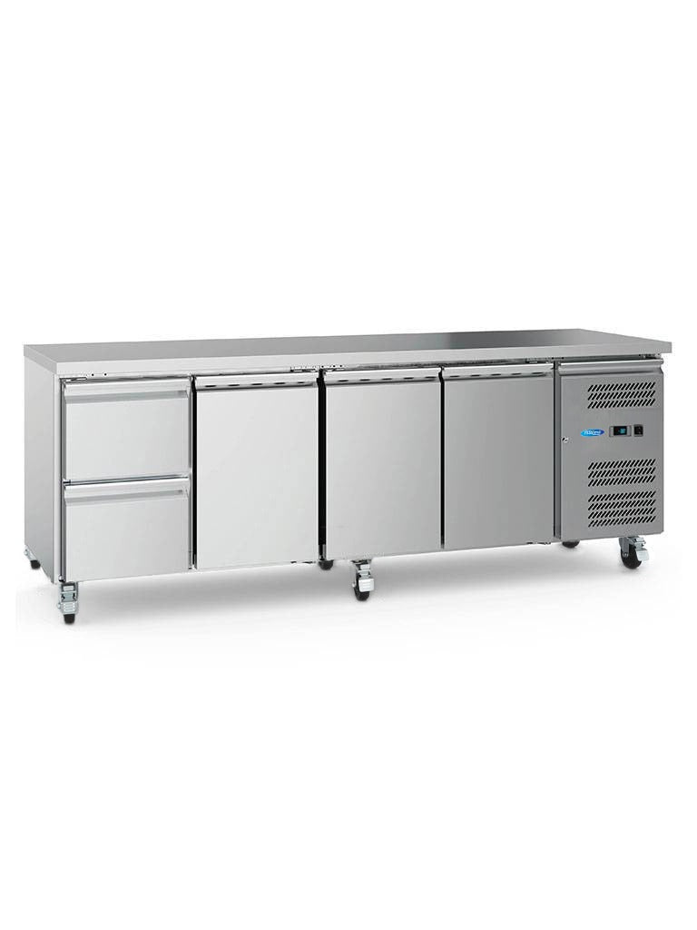 Réfrigérateur de comptoir - 223 cm - 4 portes