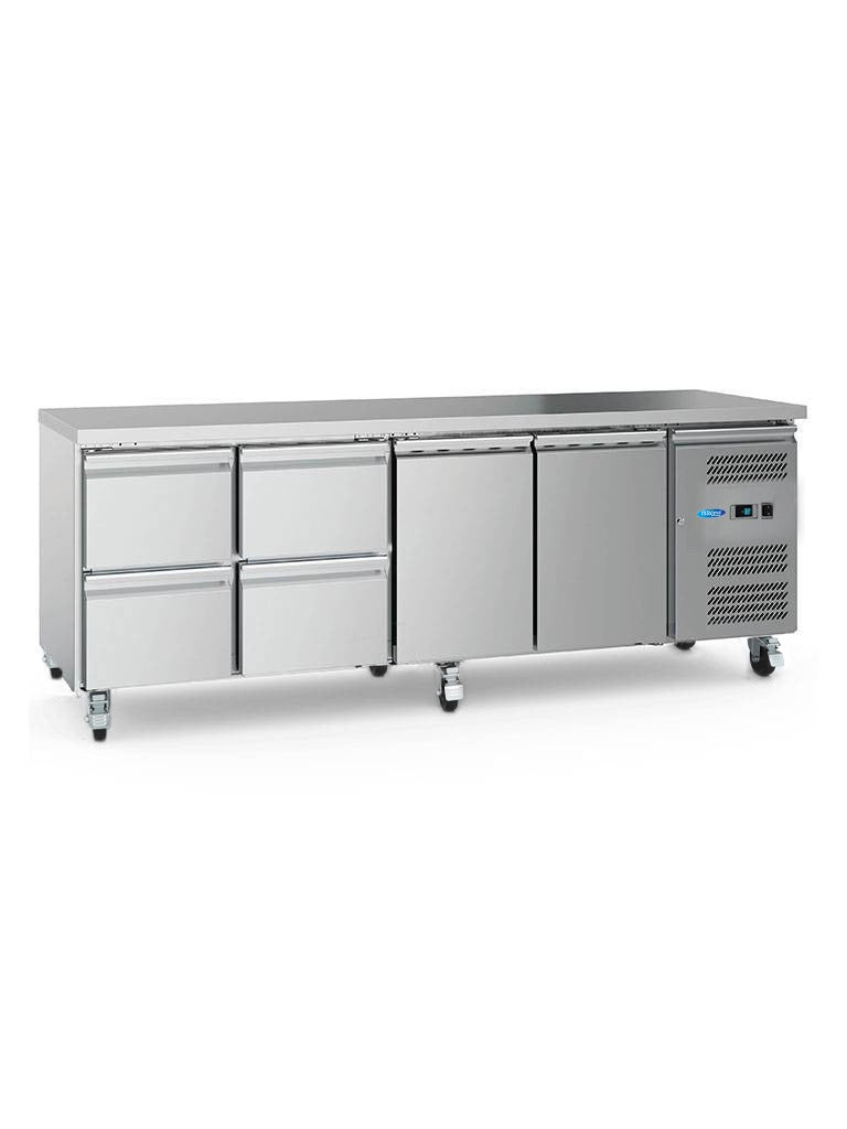 Réfrigérateur de comptoir - 223 cm - 4 portes