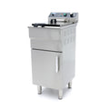 Friteuse - 16 L - 1 panier - avec robinet de vidange et support - 230V