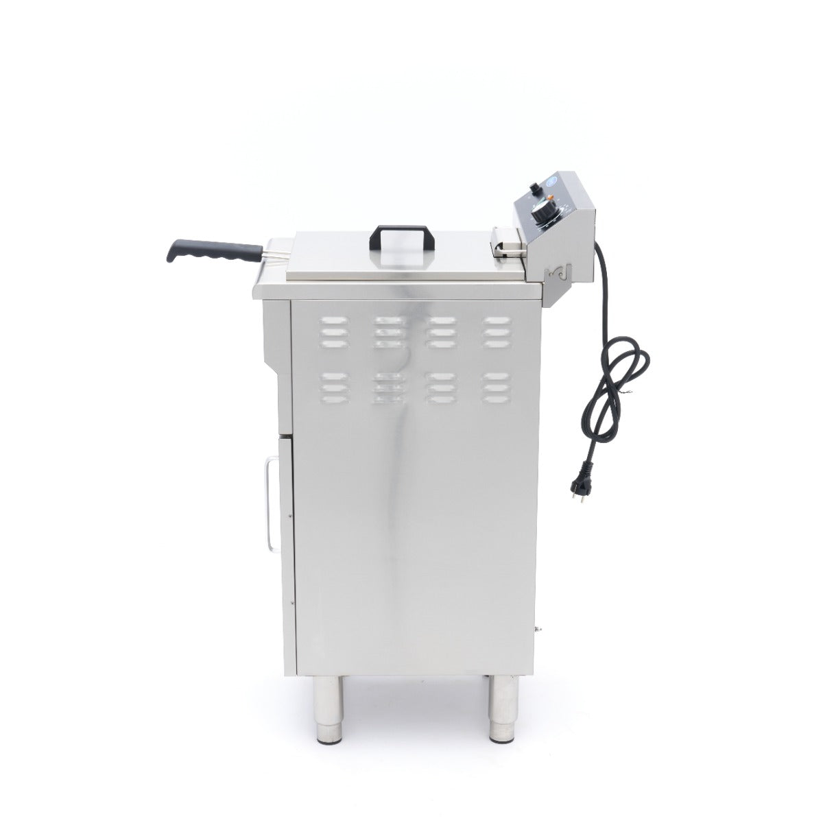 Friteuse - 16 L - 1 panier - avec robinet de vidange et support - 230V
