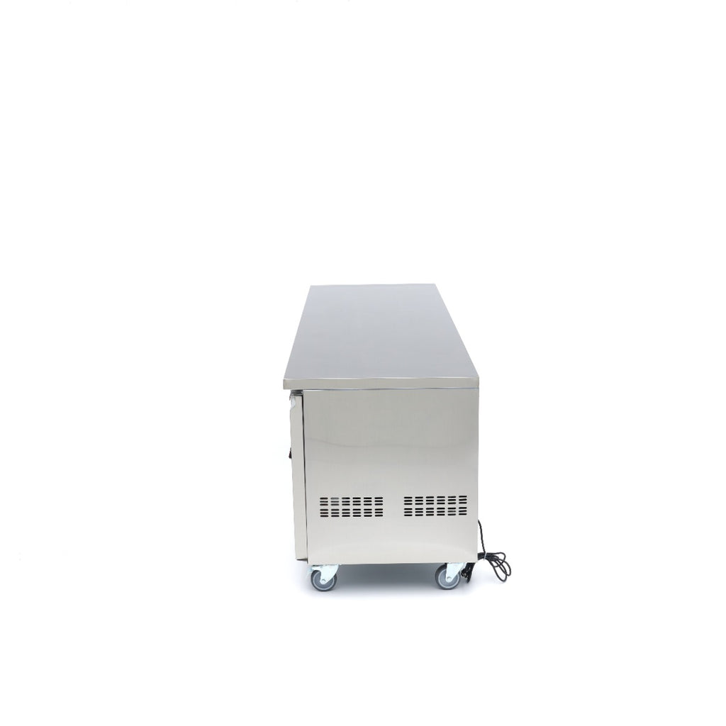 Réfrigérateur de comptoir - 223 cm - 4 portes vitrées