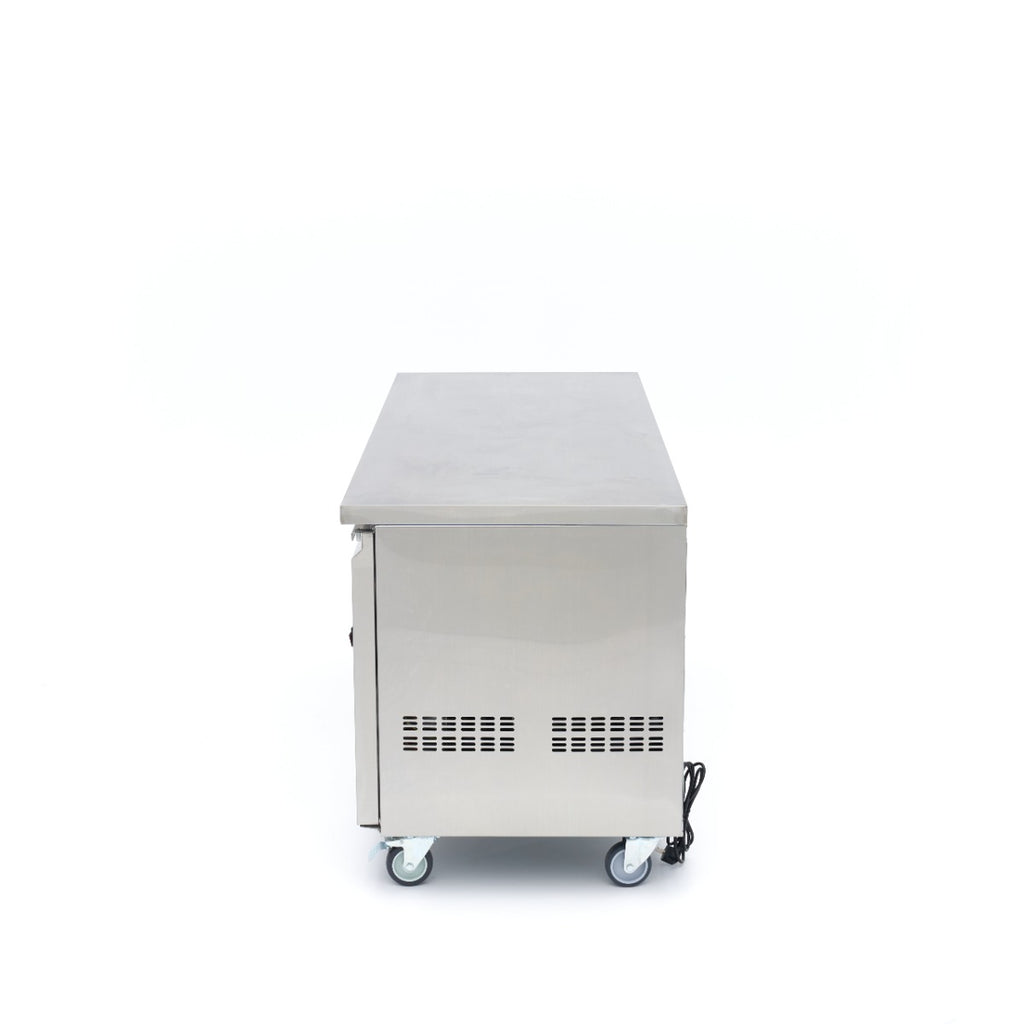 Réfrigérateur de comptoir - 180 cm - 3 portes vitrées