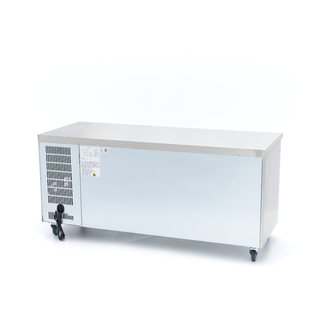 Réfrigérateur de comptoir - 180 cm - 3 portes vitrées