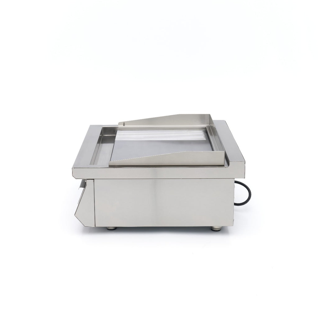 Plancha à induction 700 - lisse et rainurée - 5 000 W - double