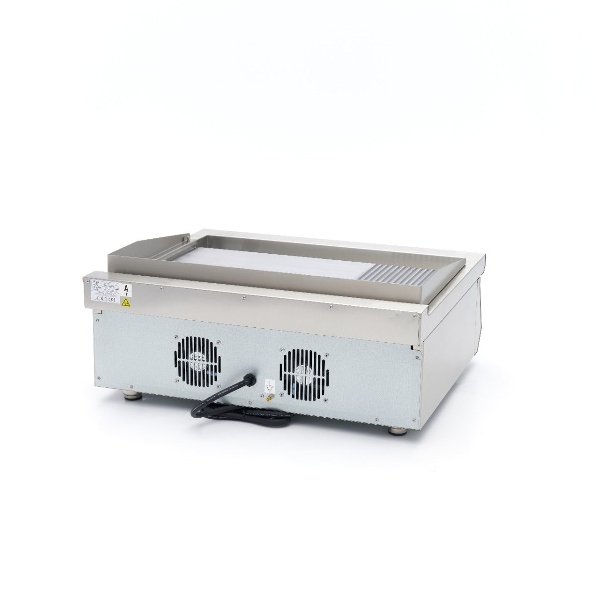Plancha à induction 700 - lisse et rainurée - 5 000 W - double