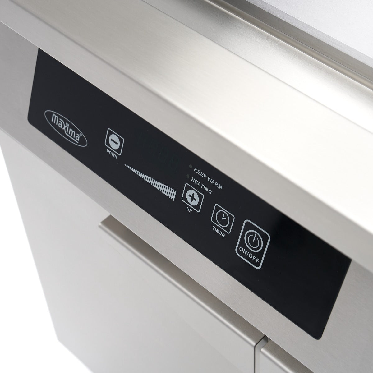 Plancha à induction 700 - lisse et rainurée - 10 000 W - double - avec support