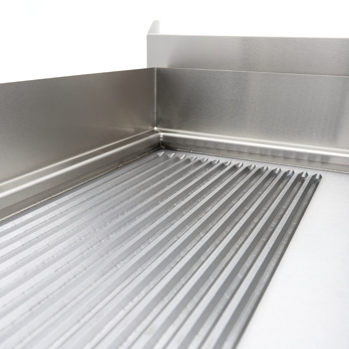 Plancha à induction 700 - lisse et rainurée - 10 000 W - double - avec support