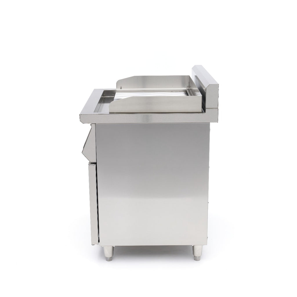 Plancha à induction 700 - lisse et rainurée - 10 000 W - double - avec support