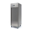 Congélateur - 600 L - 3 étagères réglables (2/1 GN) - acier inoxydable - sur roulettes