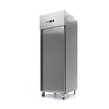 Congélateur - 400 L - 3 étagères réglables - acier inoxydable - sur roulettes
