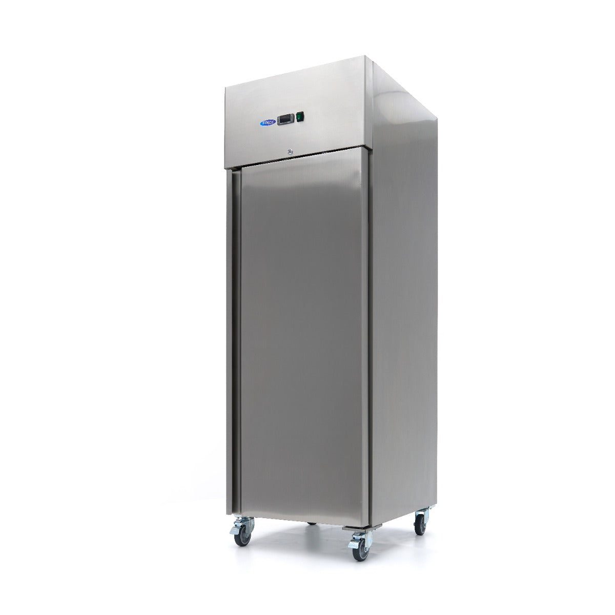 Congélateur - 400 L - 3 étagères réglables - acier inoxydable - sur roulettes
