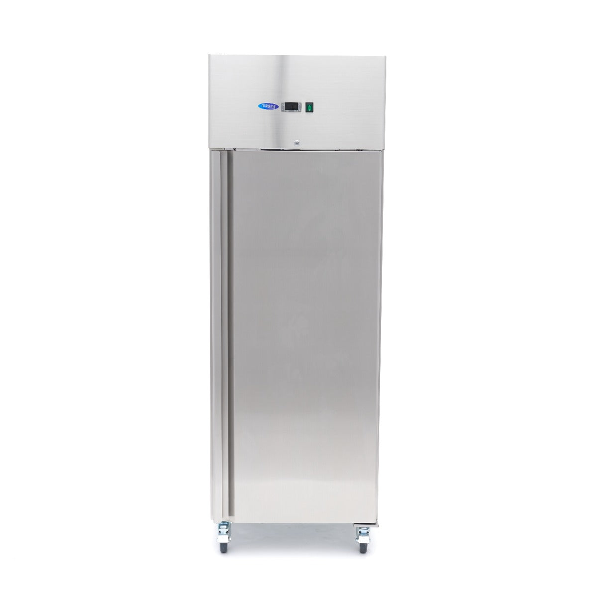 Réfrigérateur - 600 L - 3 étagères réglables (2/1 GN)  - acier inoxydable - sur roulettes