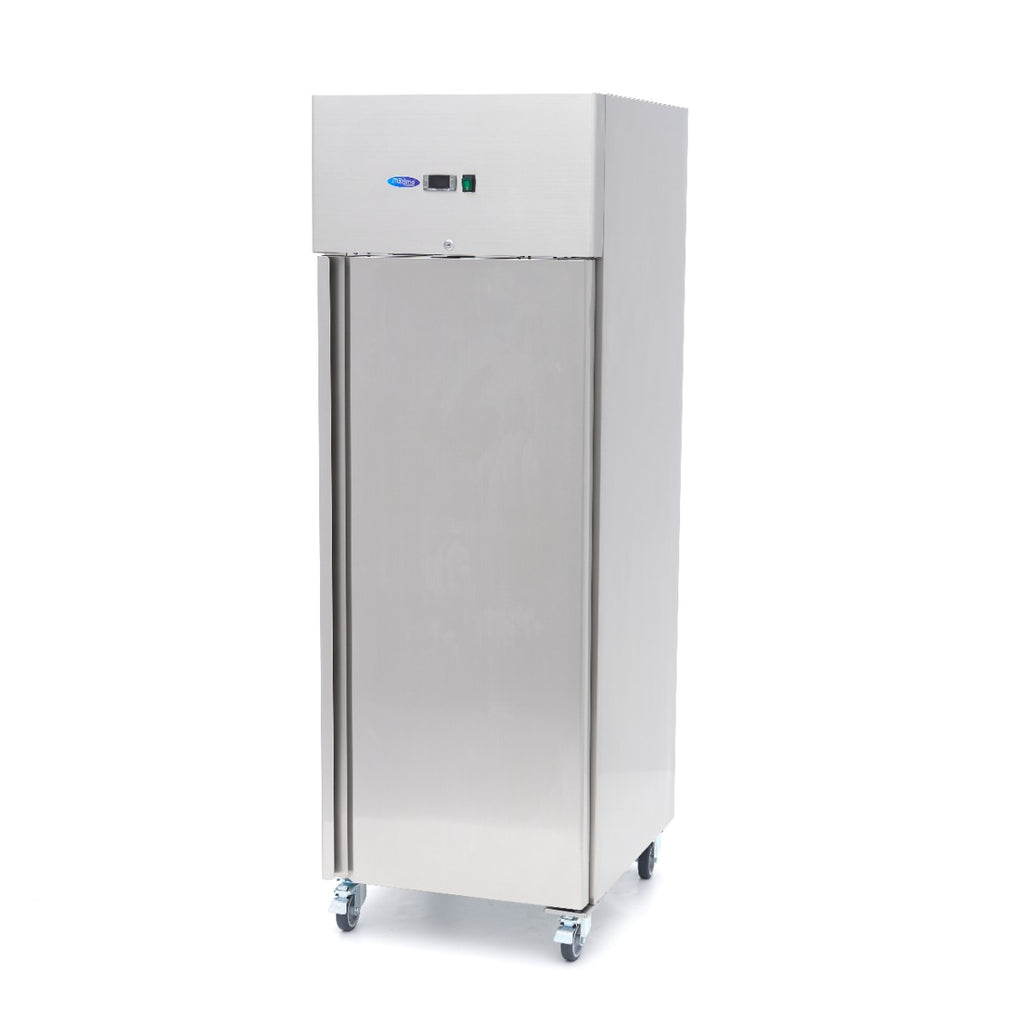 Congélateur - 600 L - 3 étagères réglables (2/1 GN) - acier inoxydable - sur roulettes
