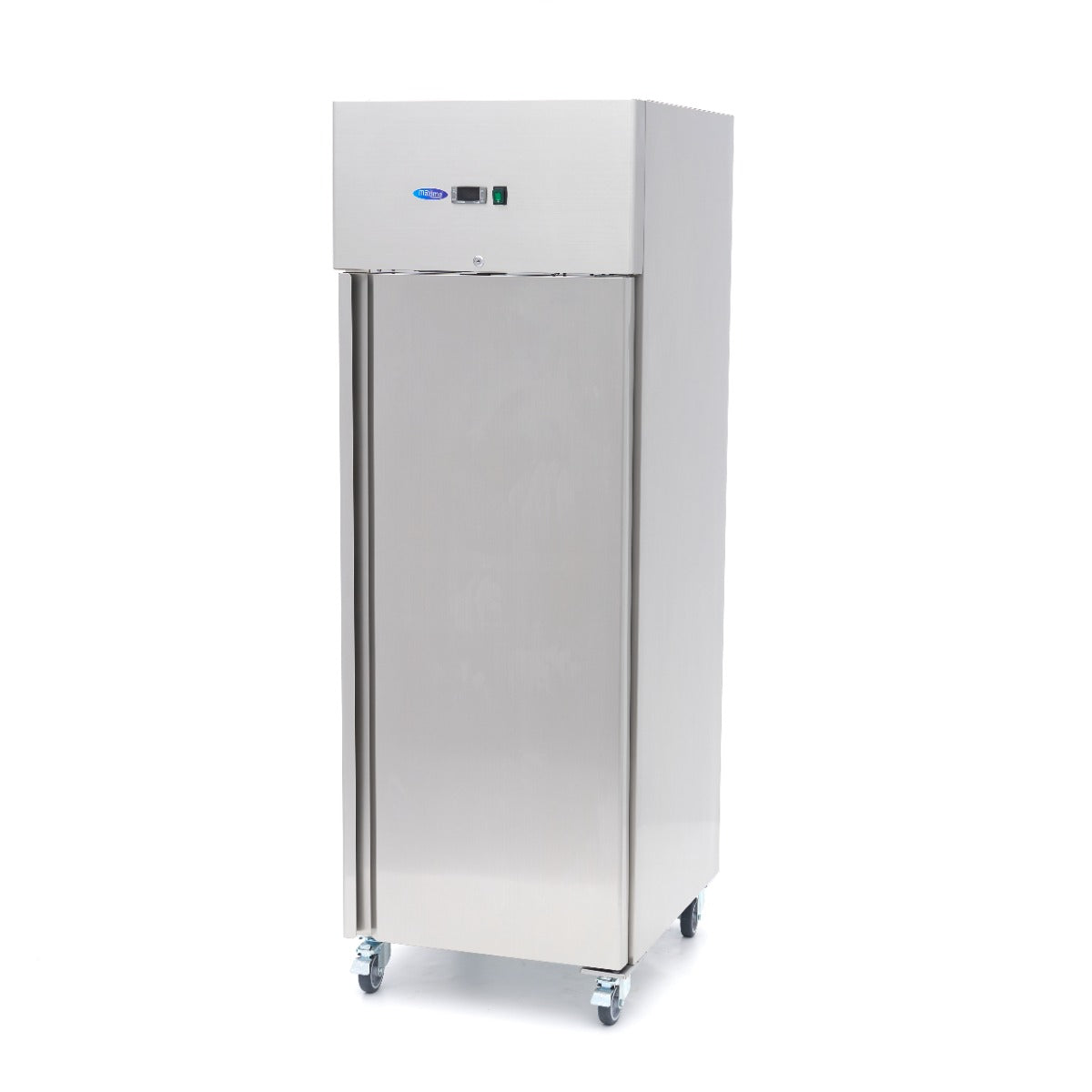 Congélateur - 400 L - 3 étagères réglables - acier inoxydable - sur roulettes