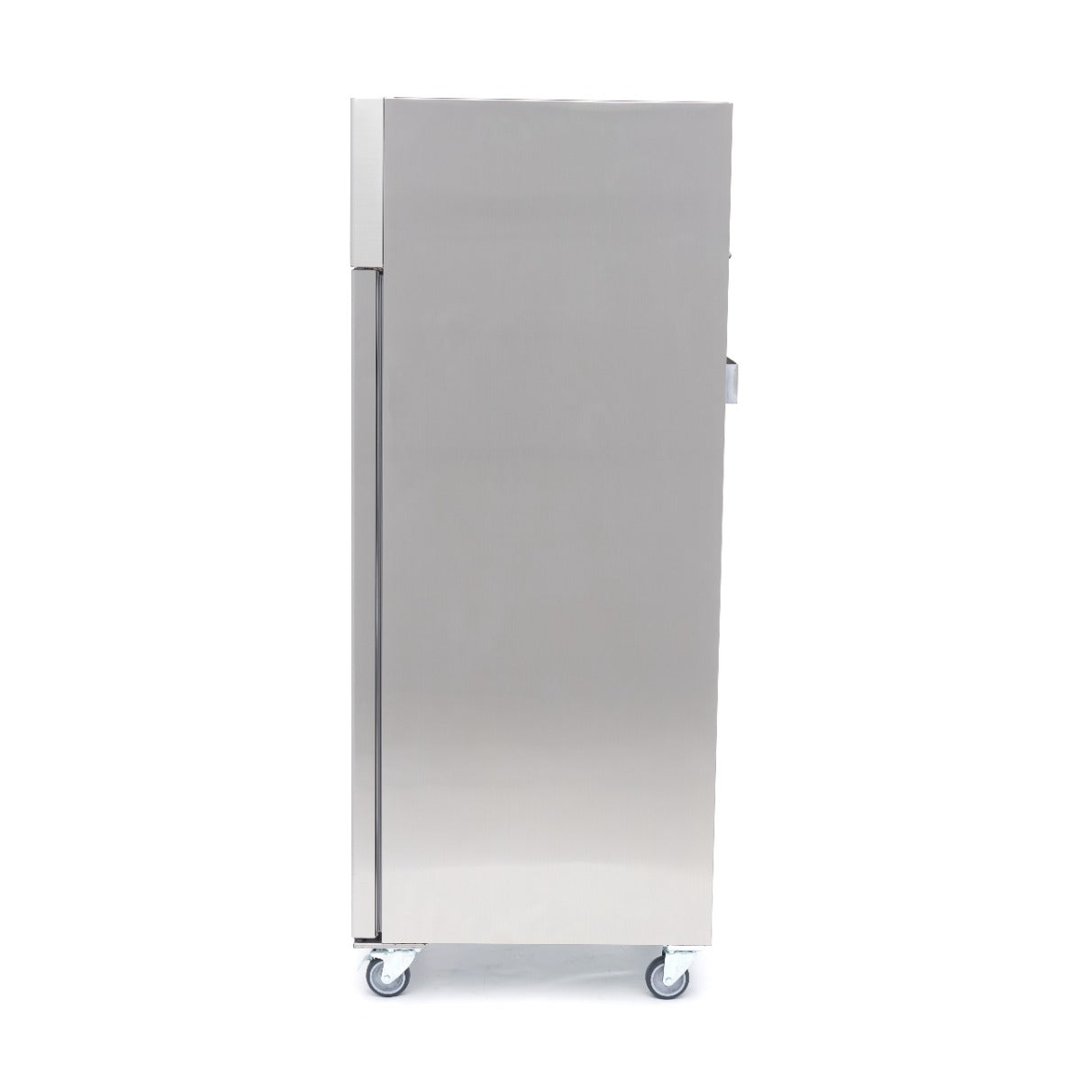 Réfrigérateur - 600 L - 3 étagères réglables (2/1 GN)  - acier inoxydable - sur roulettes