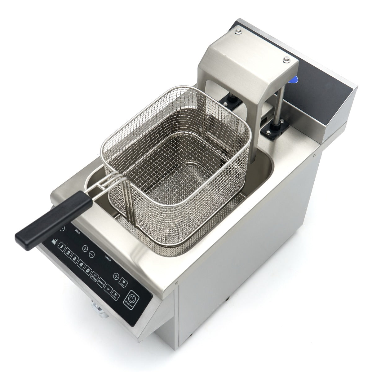 Friteuse - 8 L - 1 panier - induction - système de levage - avec robinet de vidange