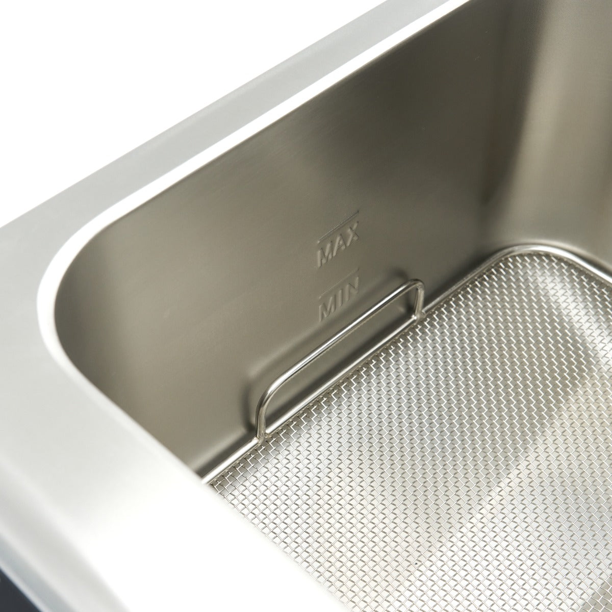 Friteuse - 8 L - 1 panier - induction - système de levage - avec robinet de vidange