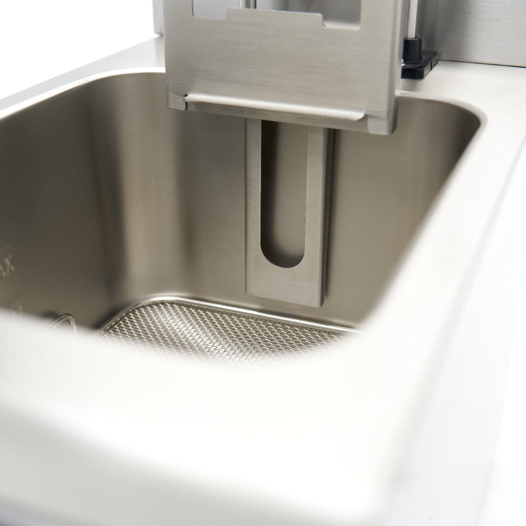 Friteuse - 8 L - 1 panier - induction - système de levage - avec robinet de vidange