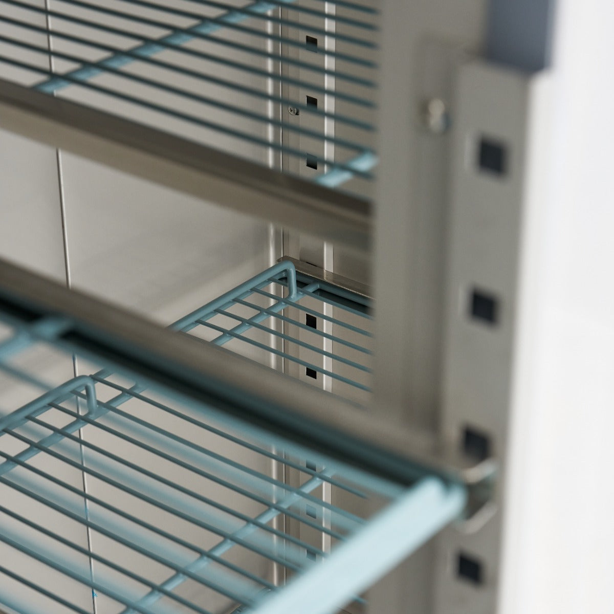 Congélateur - 1200 L - 6 étagères réglables (2/1 GN) - acier inoxydable - sur roulettes