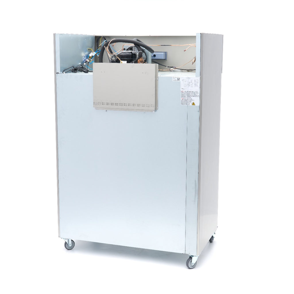 Réfrigérateur - 1200 L - 6 étagères réglables (2/1 GN) - acier inoxydable - sur roulettes