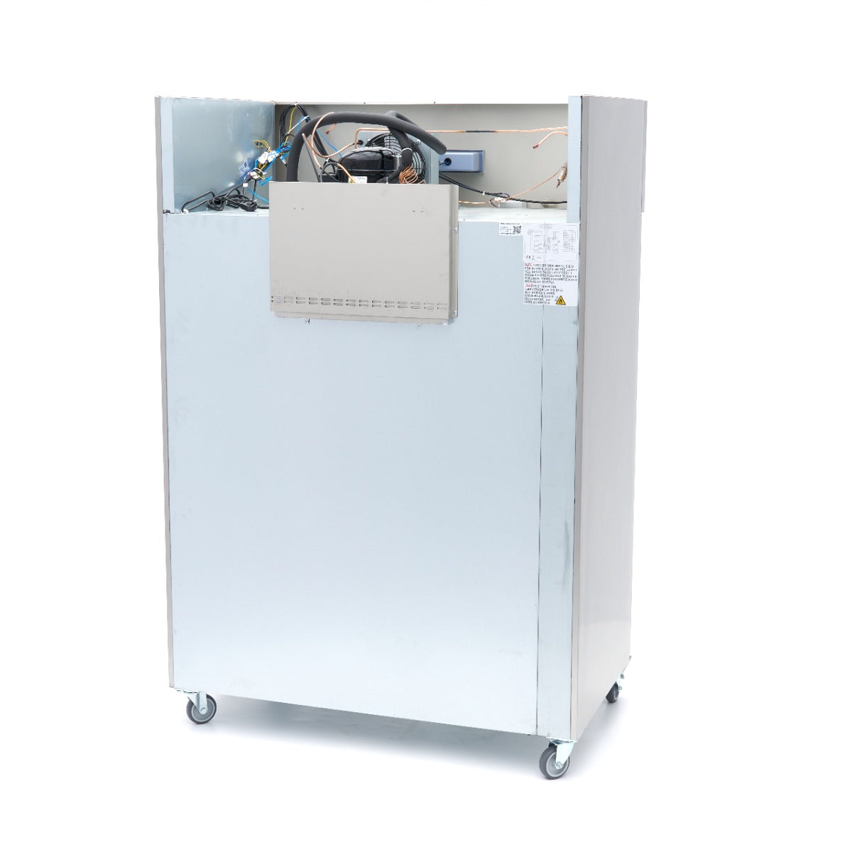 Réfrigérateur - 1200 L - 6 étagères réglables (2/1 GN) - acier inoxydable - sur roulettes