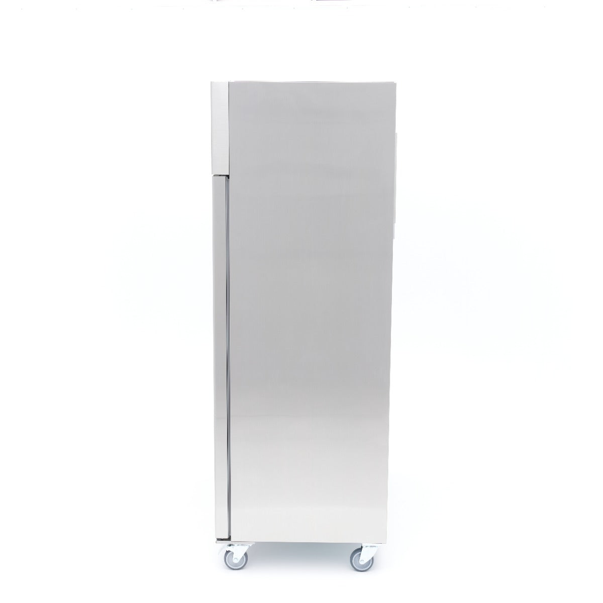 Réfrigérateur - 800 L - 6 étagères réglables - acier inoxydable - sur roulettes
