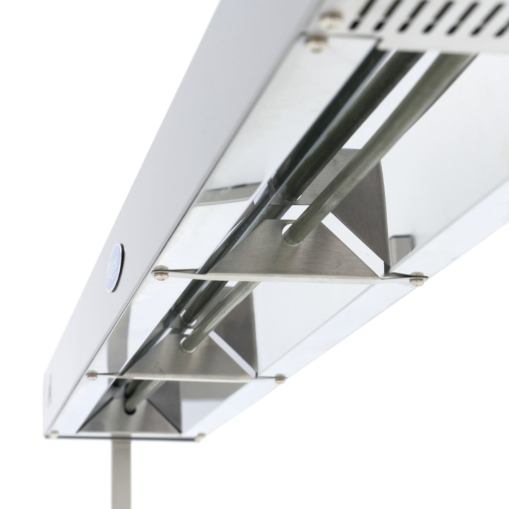 Rampe chauffante - 122 cm - adaptée à une installation au plafond et en pose libre
