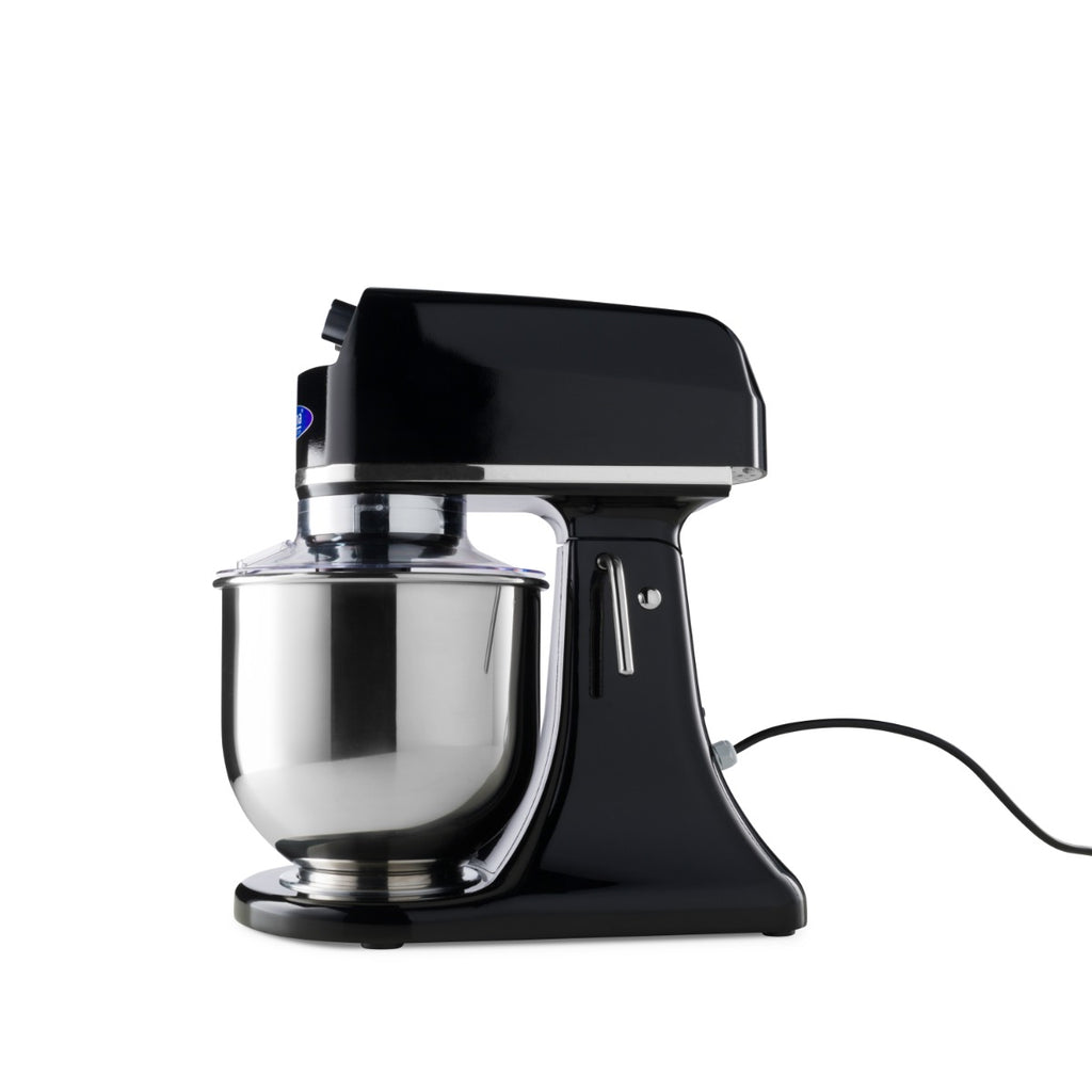 Mixer planétaire - 7 L - jusqu'à 2 kg de pâte - noir