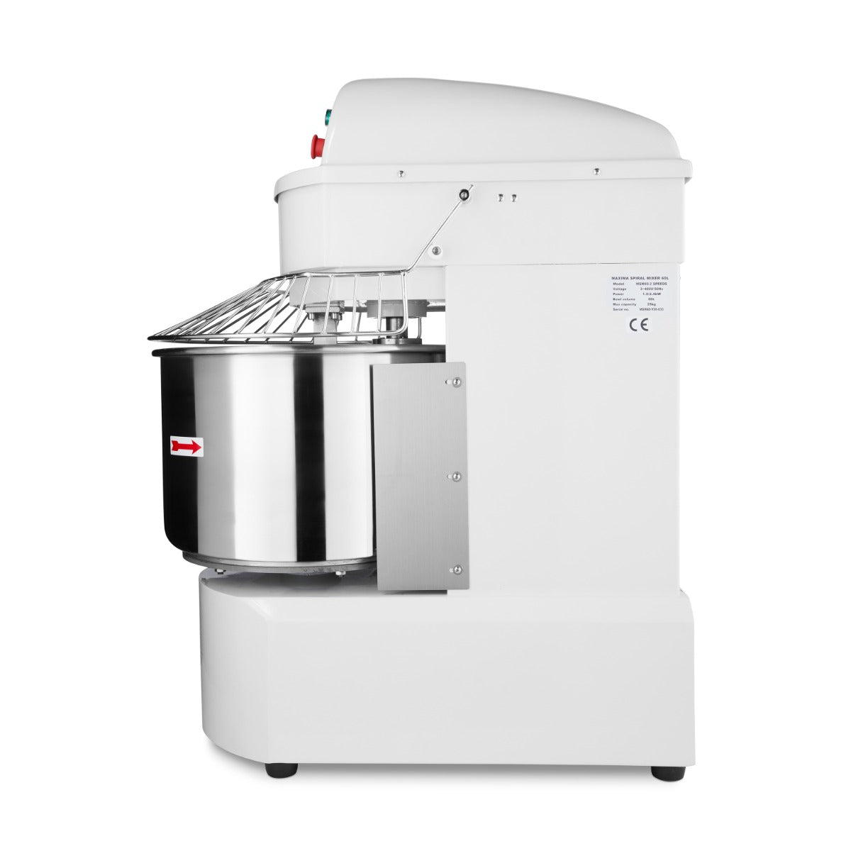 Pétrin à spirale / pétrin à pâte - 60 L - 38 kg de pâte - 2 vitesses - 400V