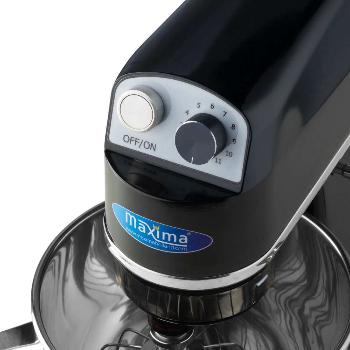 Mixer planétaire - 7 L - jusqu'à 2 kg de pâte - noir