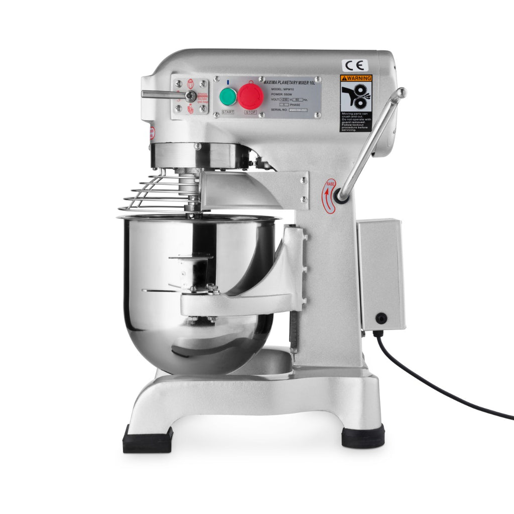 Mixer planétaire - 10 L - jusqu'à 5 kg de pâte - 3 vitesses