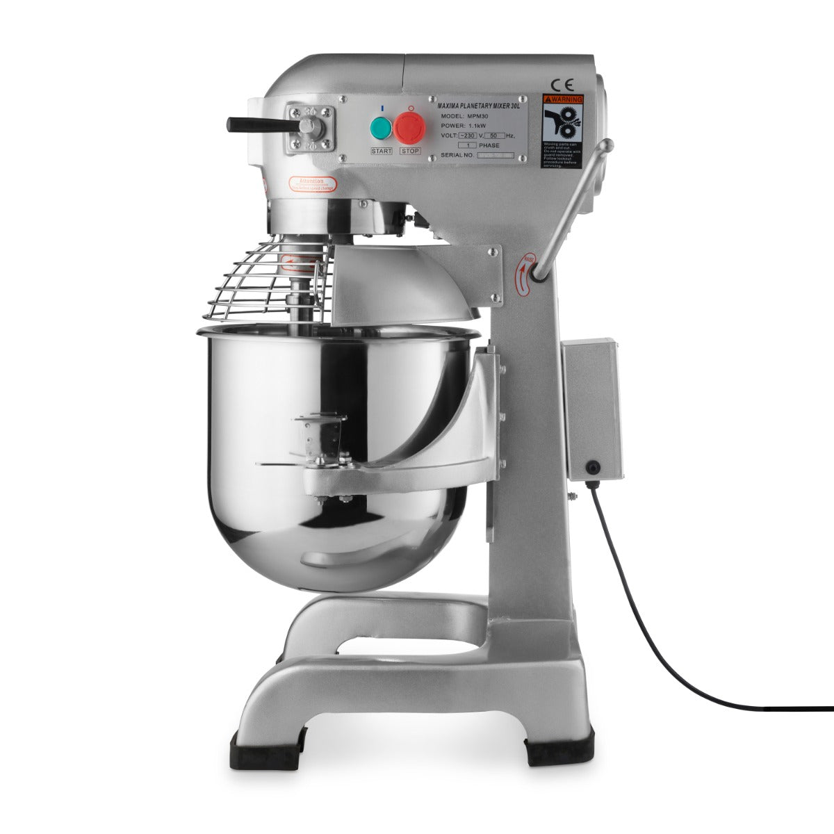 Mixer planétaire - 30 L - jusqu'à 15 kg de pâte - 3 vitesses