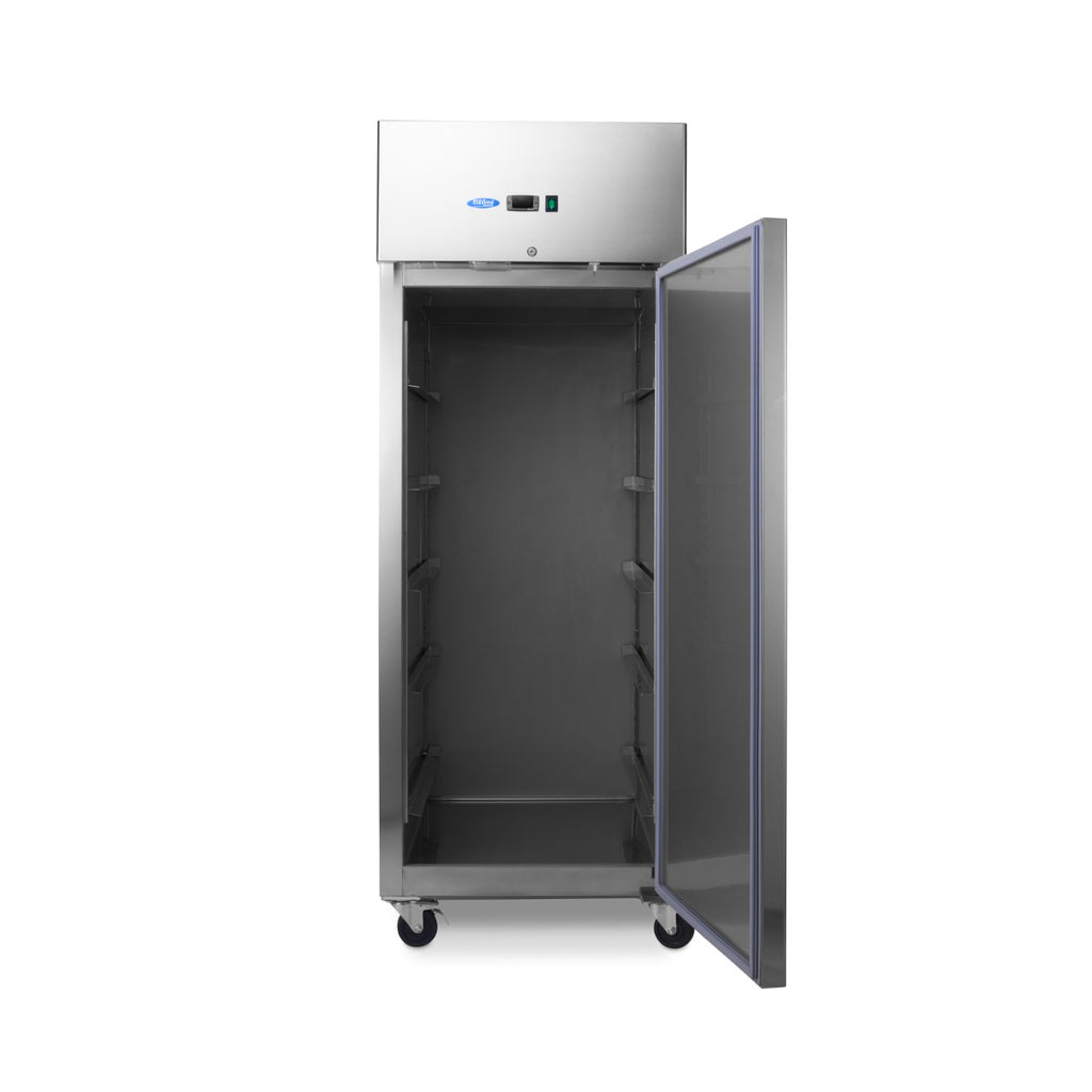 Réfrigérateur de boulangerie - 800 L - étagères réglables - convient à 60 x 40 cm - sur roues