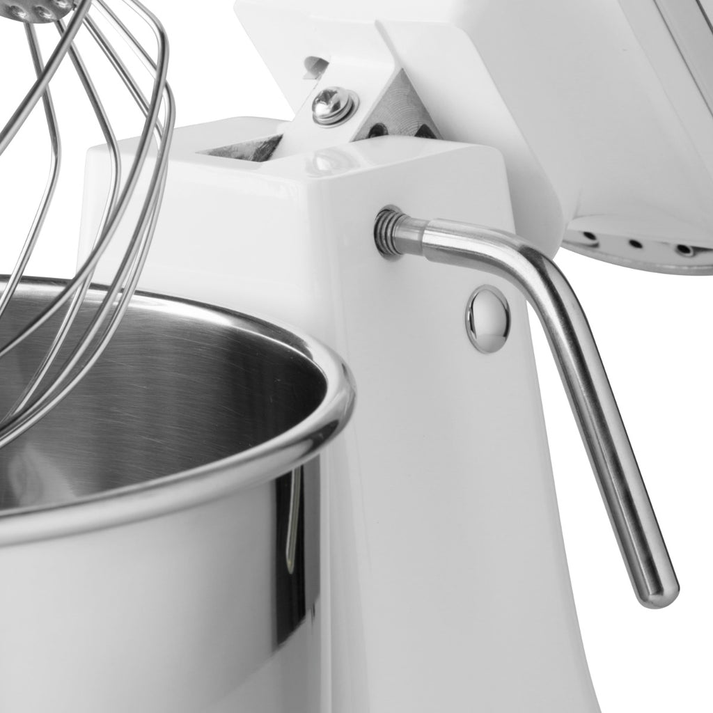 Mixer planétaire - 7 L - jusqu'à 2 kg de pâte - blanc