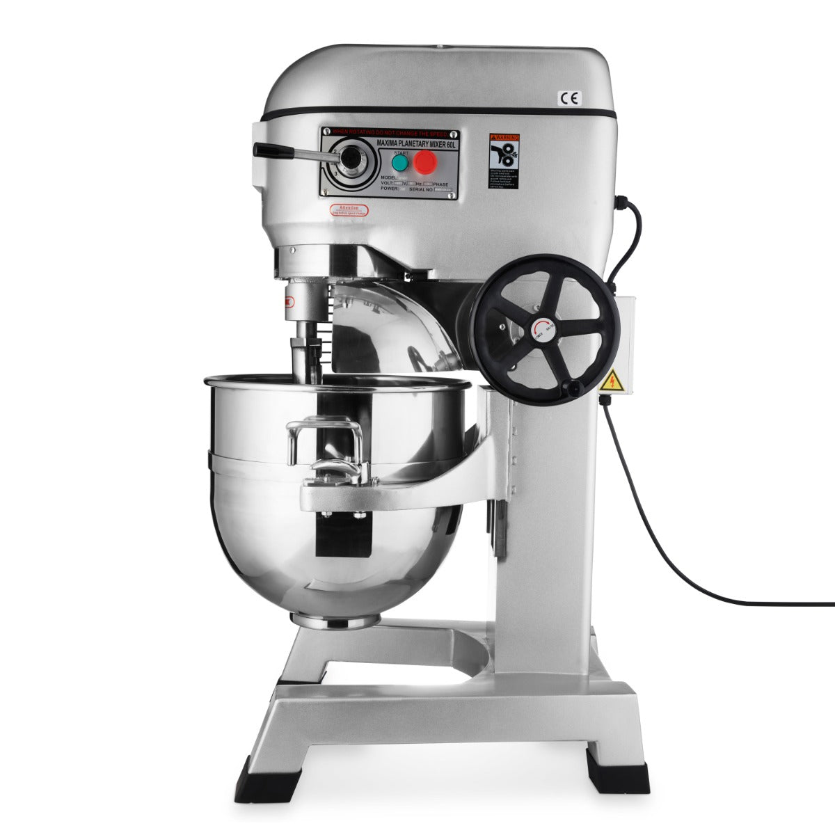 Mixer planétaire - 60 L - jusqu'à 30 kg de pâte - 3 vitesses