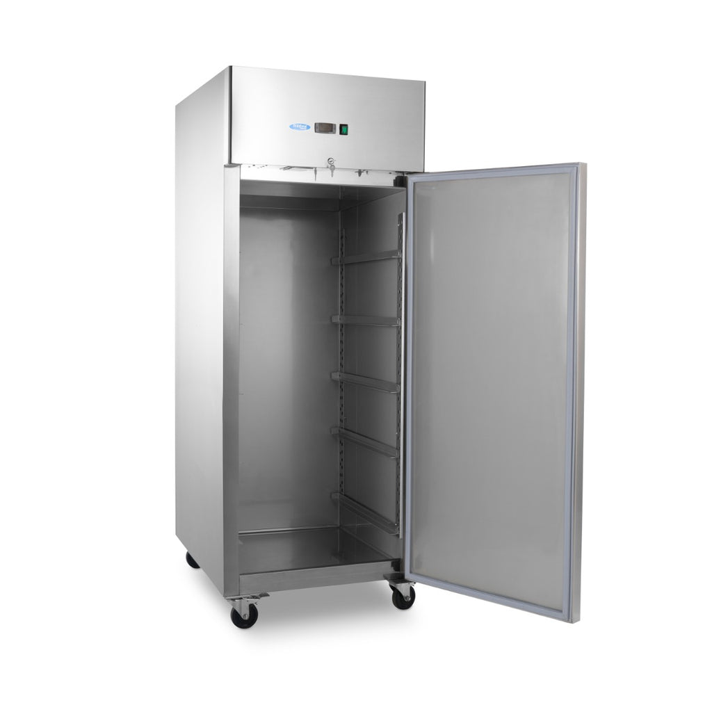 Réfrigérateur de boulangerie - 800 L - étagères réglables - convient à 60 x 40 cm - sur roues