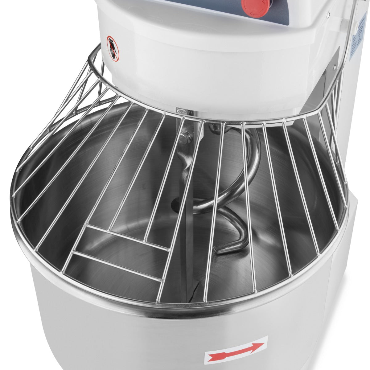Pétrin à spirale / pétrin à pâte - 50 L - 32 kg de pâte - 2 vitesses