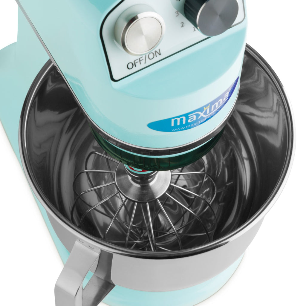 Mixer planétaire - 7 L - jusqu'à 2 kg de pâte - bleu