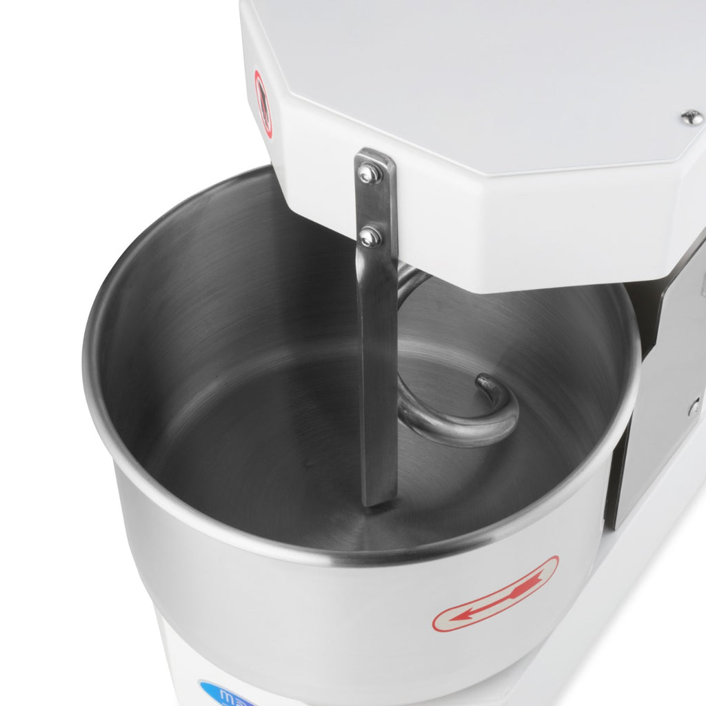 Pétrin à spirale / pétrin à pâte - 8 L - 4,5 kg de pâte - blanc