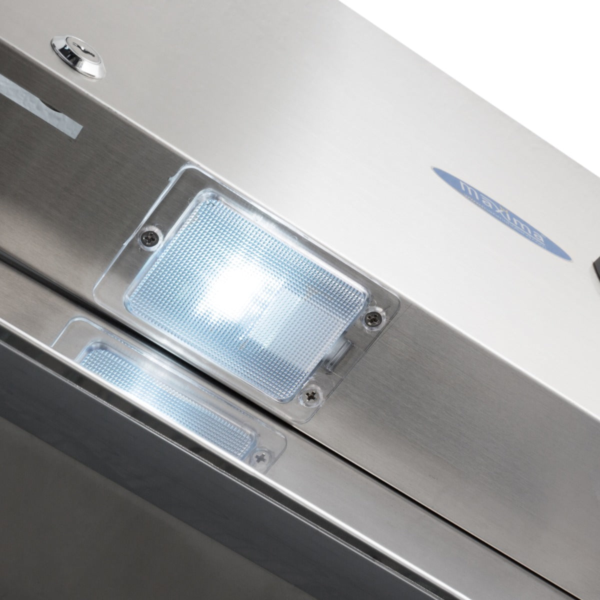 Réfrigérateur - 700 L - 3 étagères réglables (2/1 GN) - sur roulettes - acier inoxydable