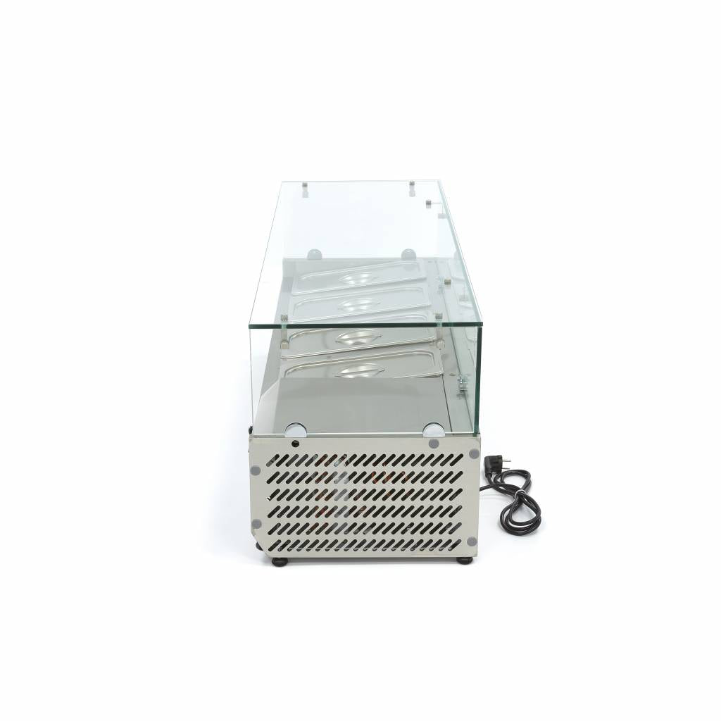 Réfrigérateur de préparation de comptoir - 120 cm - s'adapte à 4 x 1/3 GN