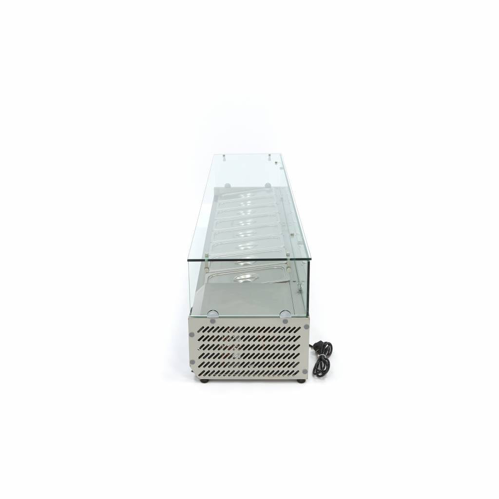 Réfrigérateur de préparation de comptoir - 180 cm - s'adapte à 8 x 1/3 GN