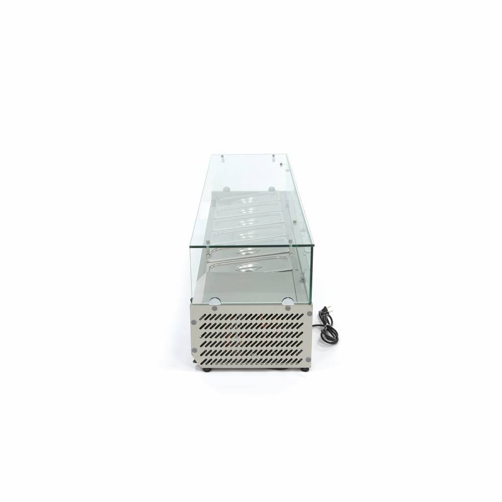 Réfrigérateur de préparation de comptoir - 150 cm - s'adapte à 6 x 1/3 GN